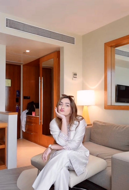 The Ivory Edit Lilac Kurta Set