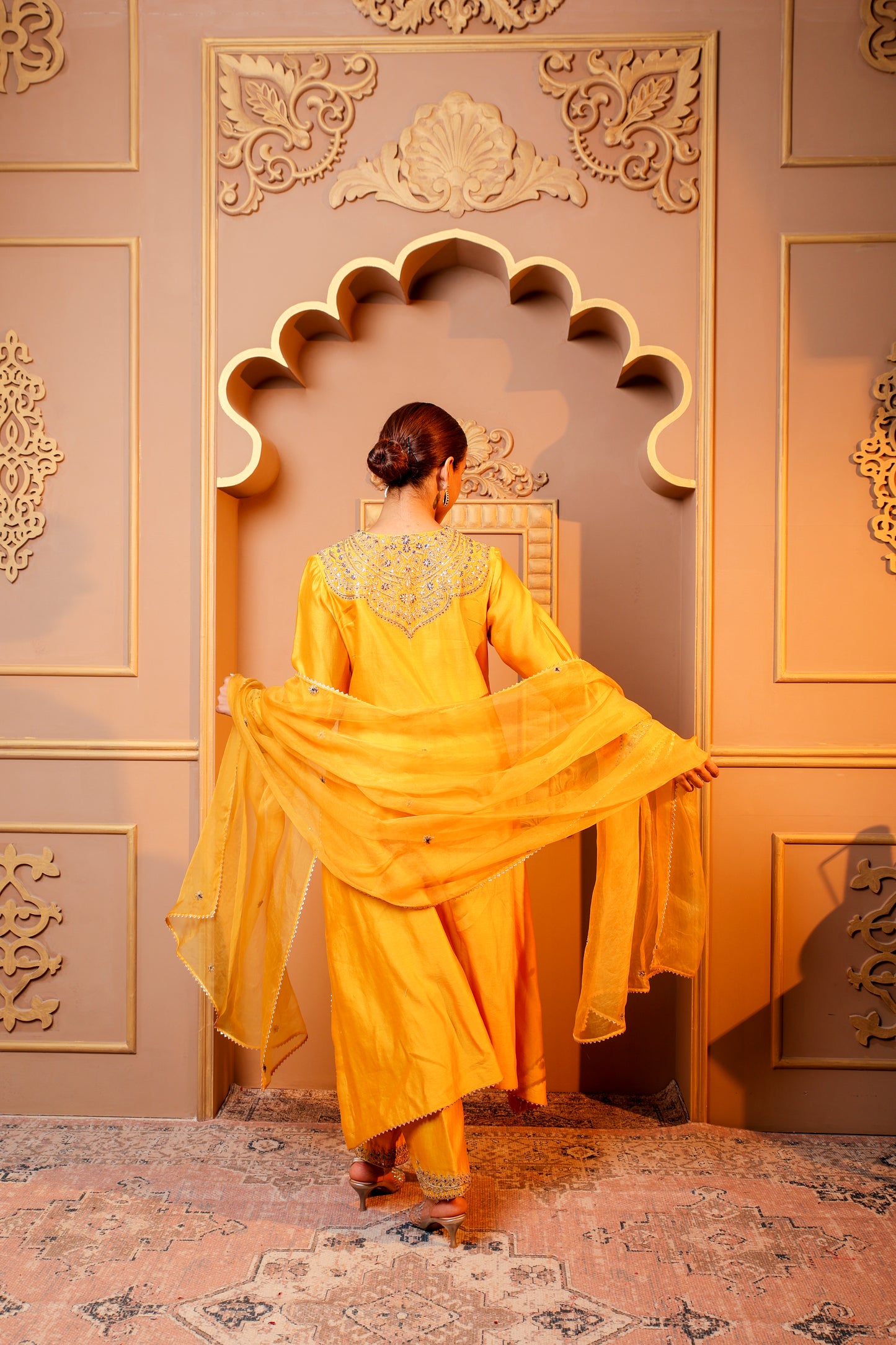 Yellow Radiance Embroidered Salwar Kameez Set