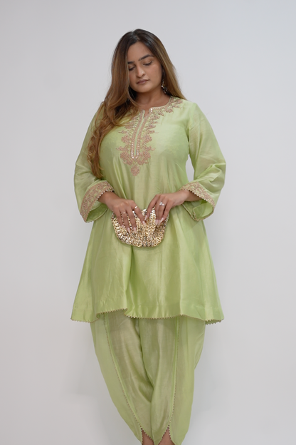 The Pistachio radiance kurta set