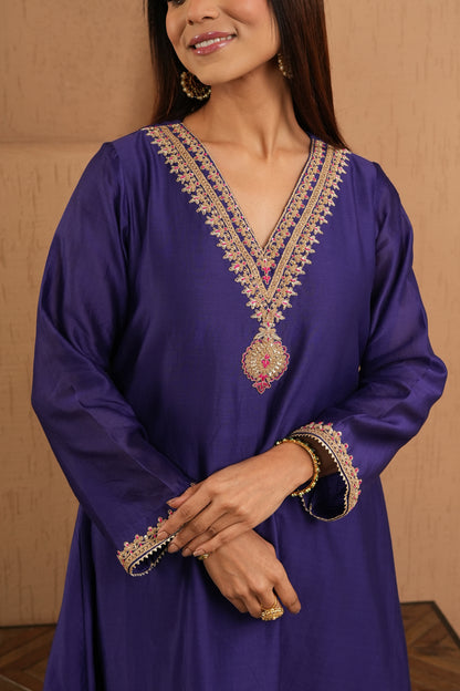 The Royal Indigo Kurta Set