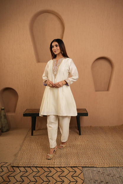 The Ivory Edit Lilac Kurta Set