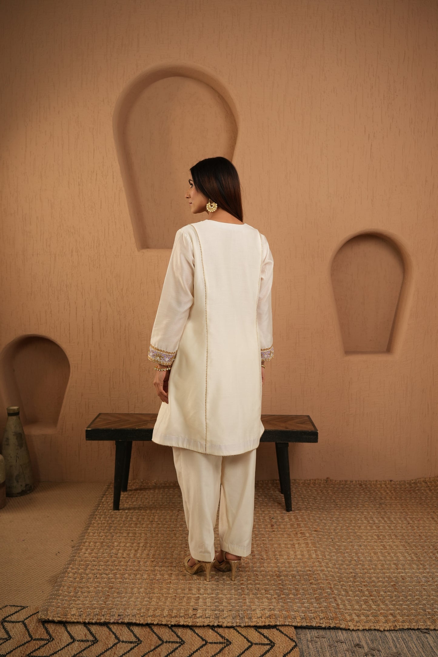 The Ivory Edit Lilac Kurta Set