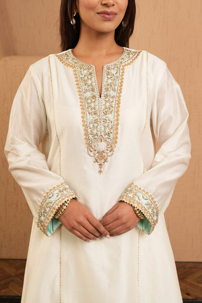 The Ivory Edit Aqua Kurta Set