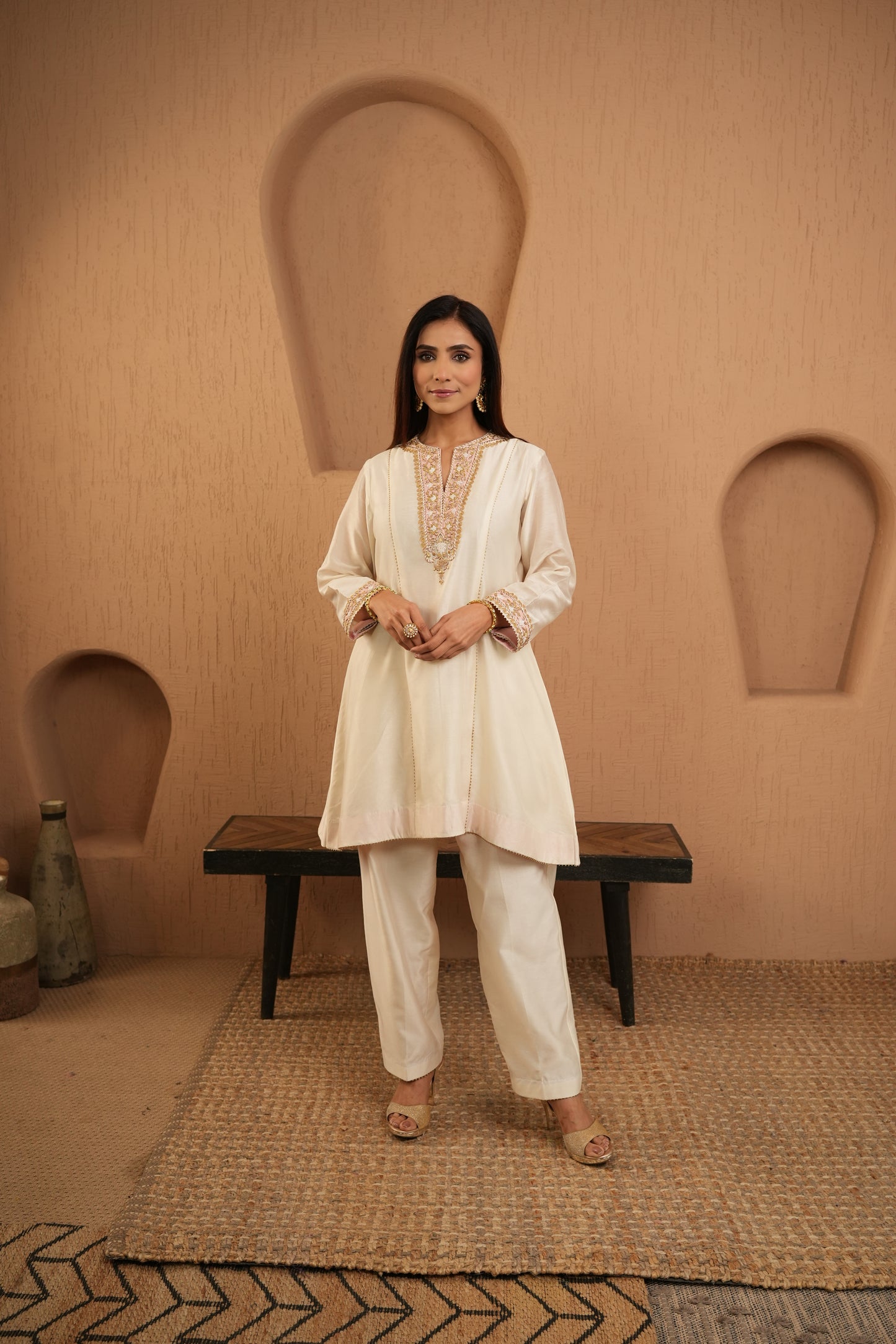 The Ivory Edit Pink Kurta Set