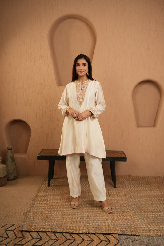 The Ivory Edit Pink Kurta Set