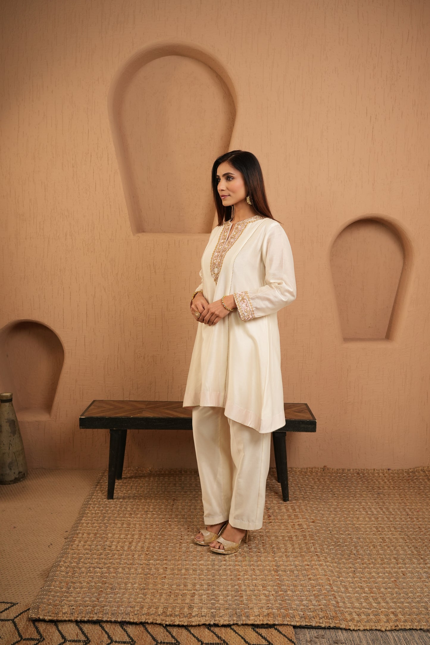 The Ivory Edit Pink Kurta Set