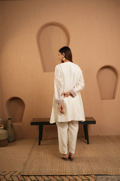The Ivory Edit Mix Kurta Set