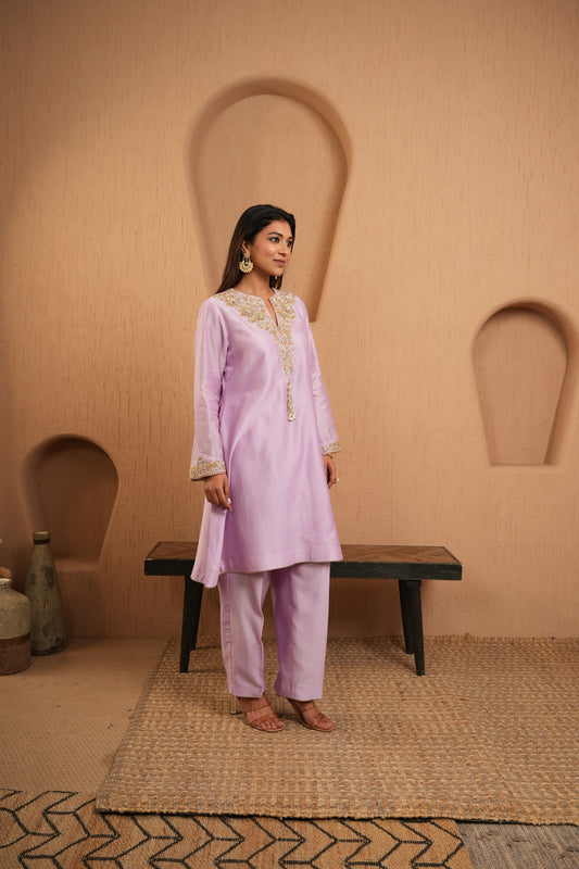 The Lavender Shine Kurta Set