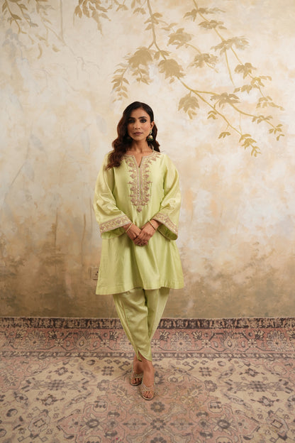 The Pistachio radiance kurta set