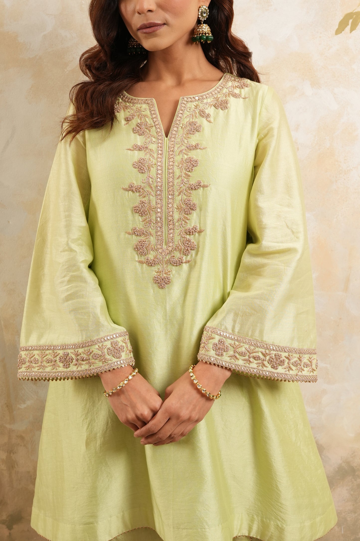 The Pistachio radiance kurta set