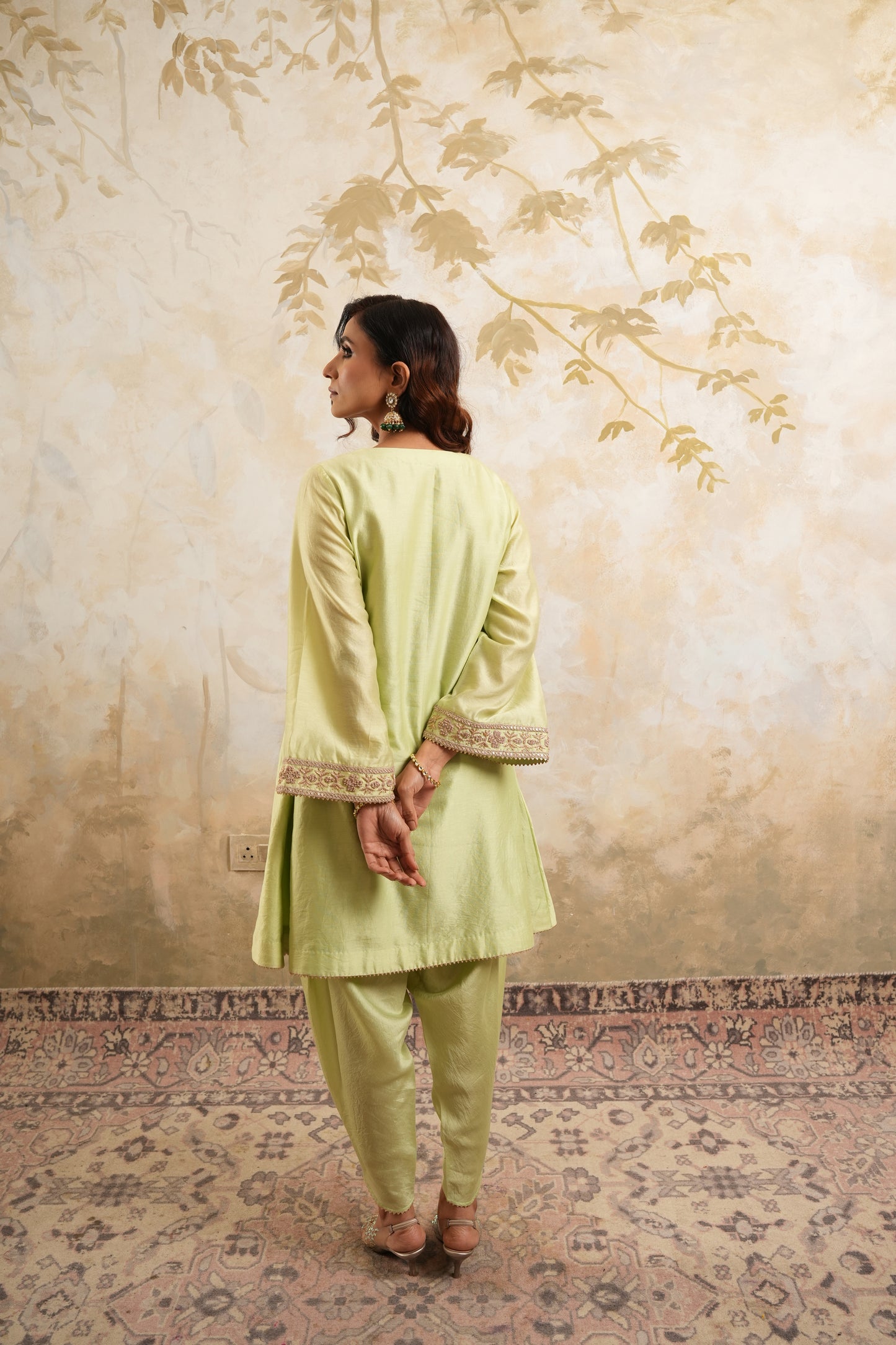 The Pistachio radiance kurta set
