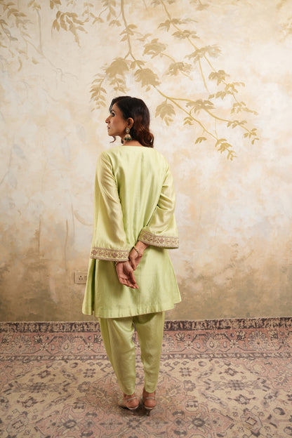 The Pistachio radiance kurta set