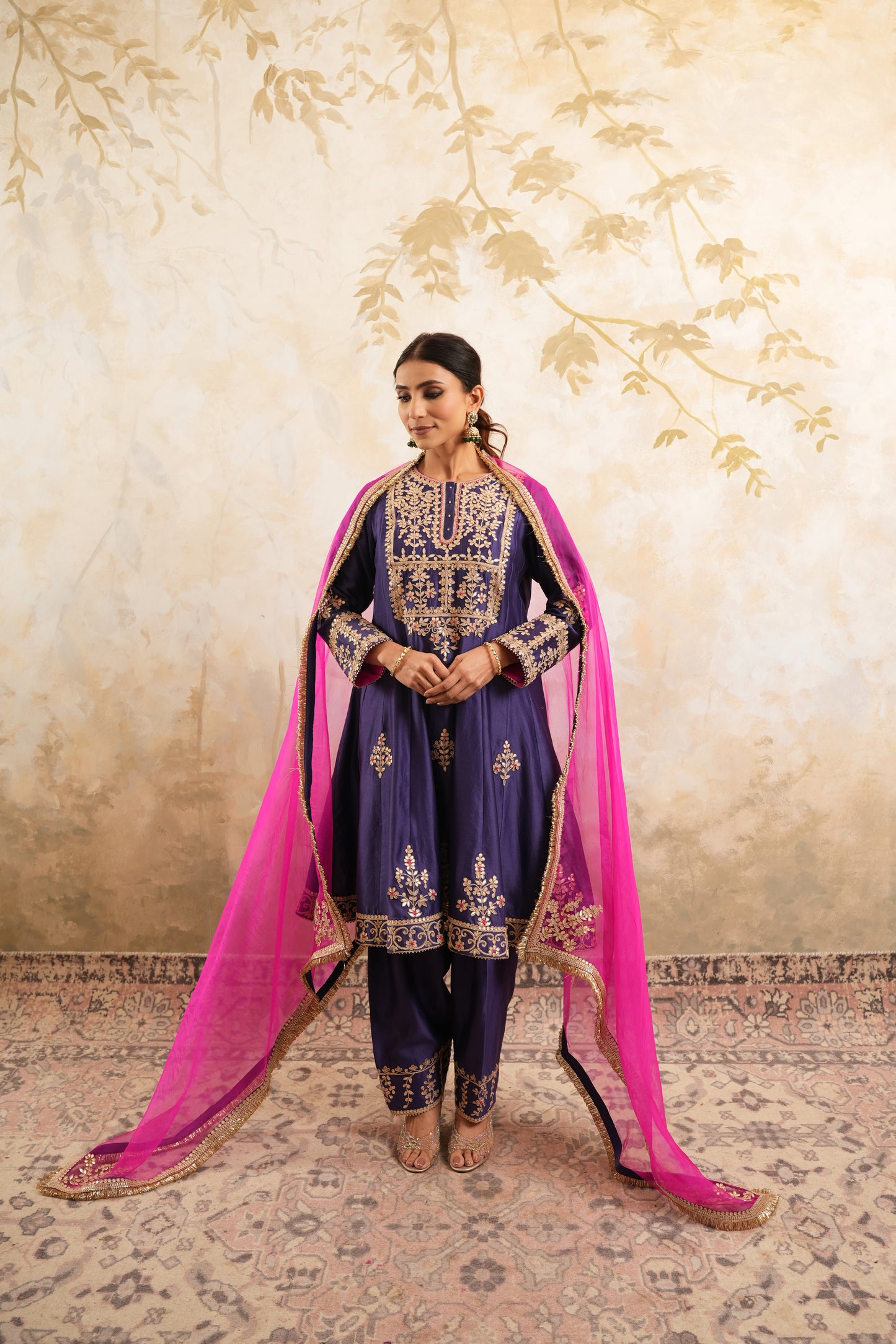 The Royal Radiance Set With Gota Work