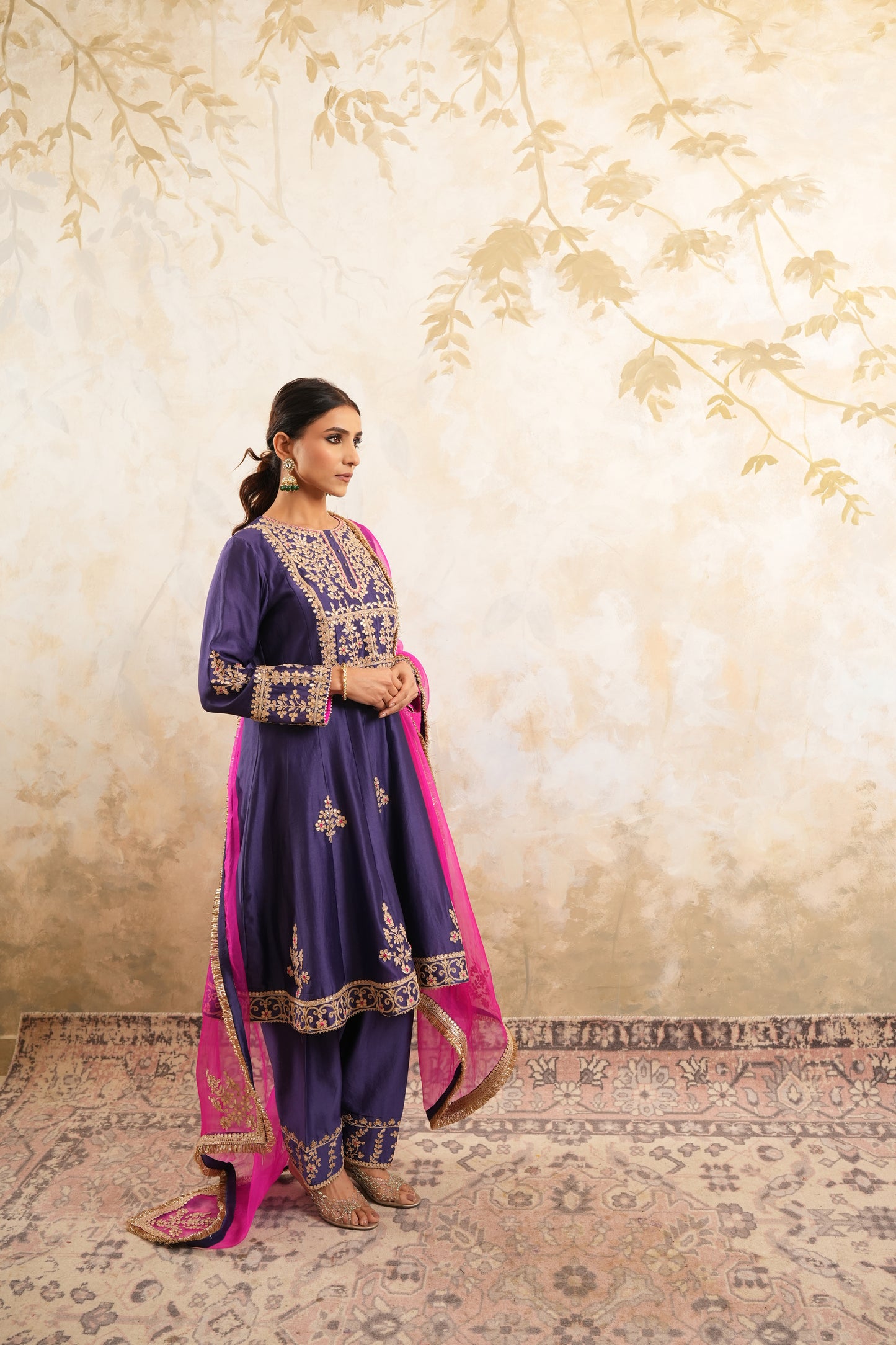 The Royal Radiance Set With Gota Work