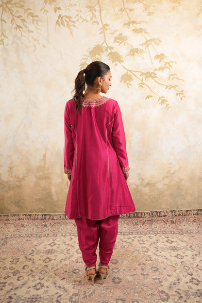 Magenta Radiant Pink Kurta Set