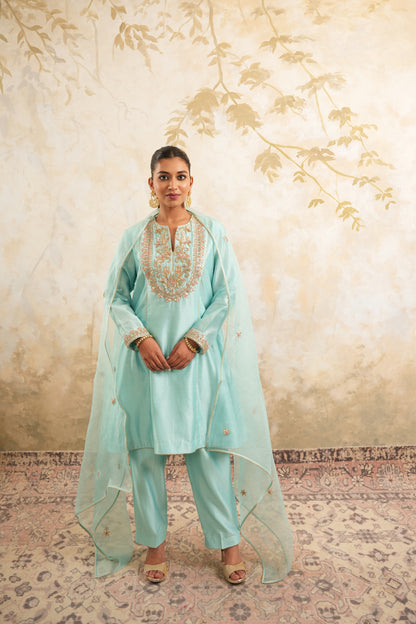 The Aqua Serenity Kurta Set