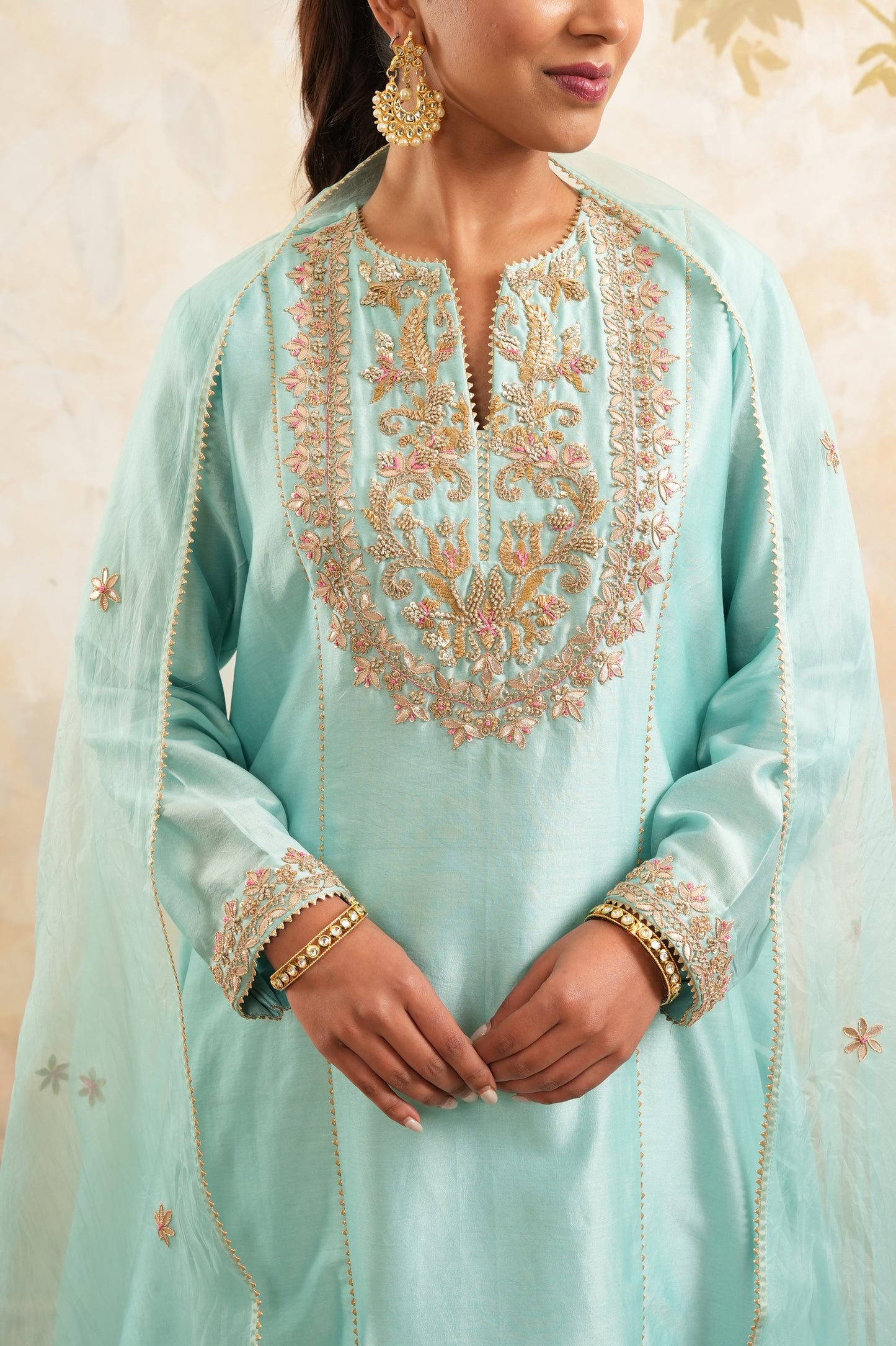 The Aqua Serenity Kurta Set