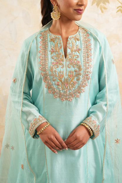 The Aqua Serenity Kurta Set