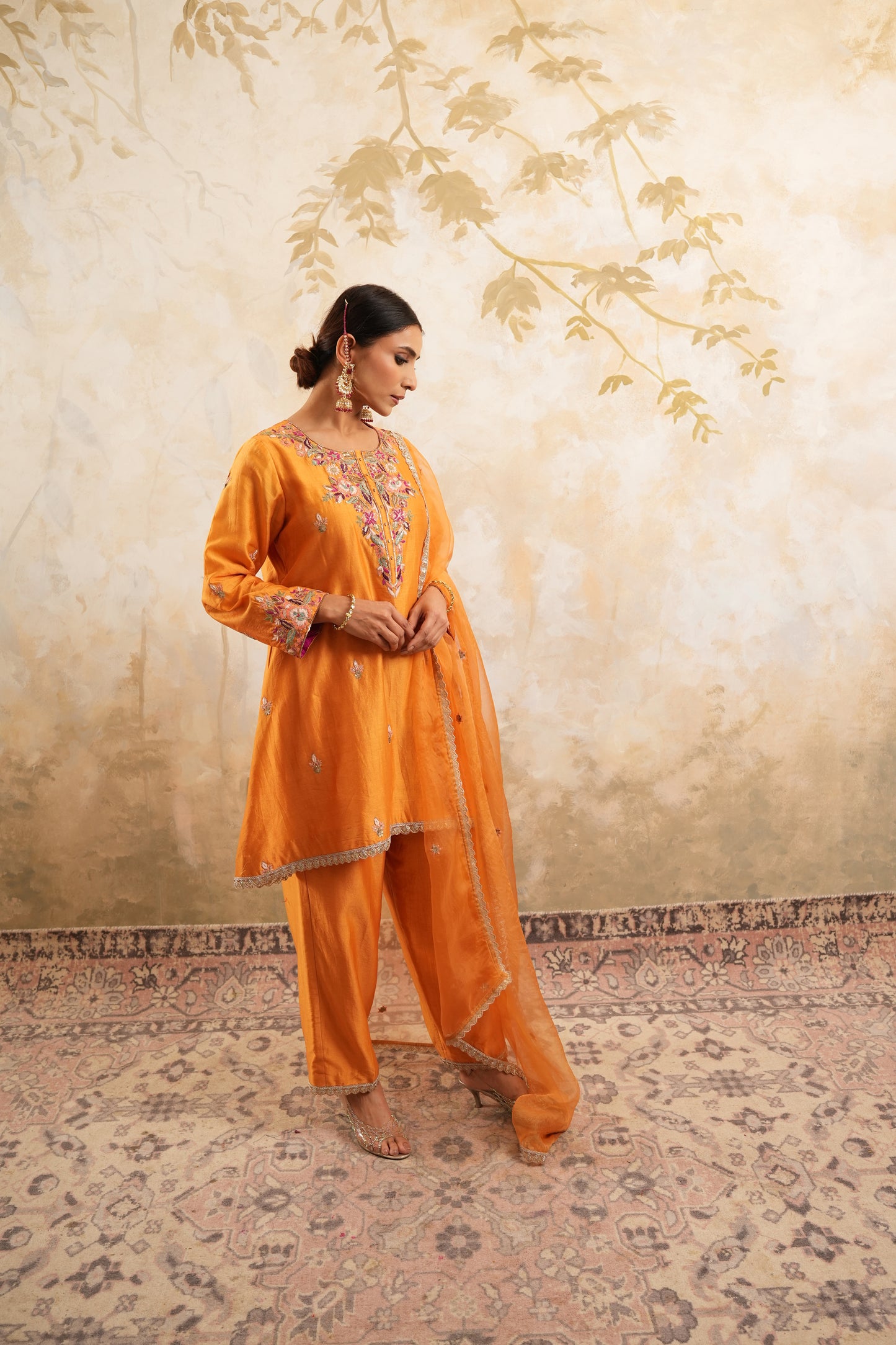 The Saffron Kurta Set