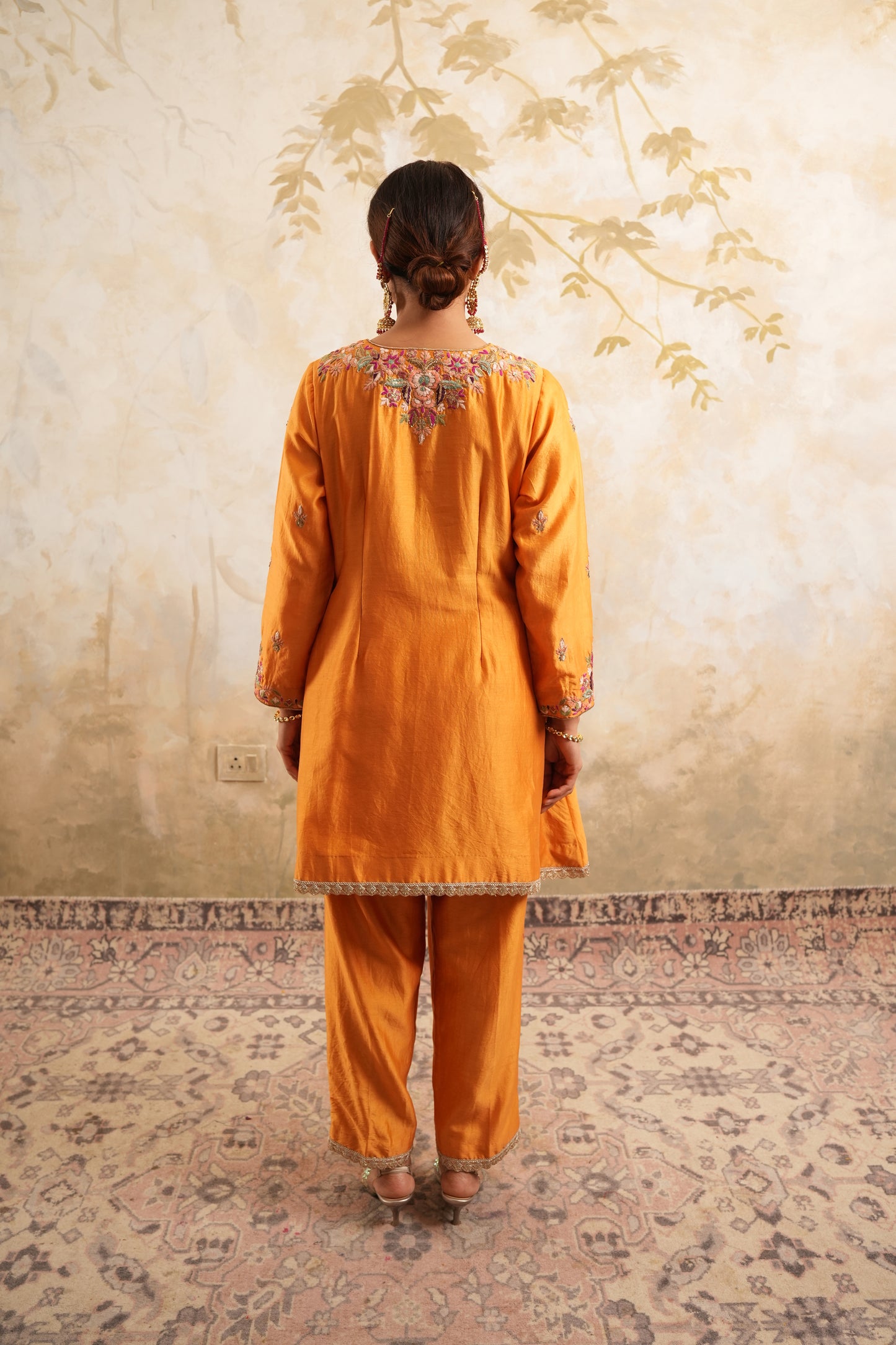 The Saffron Kurta Set