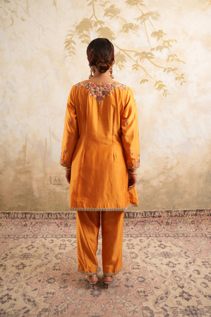 The Saffron Kurta Set